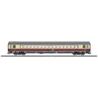 Märklin 43861 H0 sneltreinrijtuig purperrood/beige 1e klas van de DB Apmz 121 1e klas