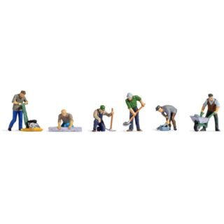 NOCH 45112 TT Wegwerkers figuren Geverfd, Staand