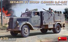 MiniArt 35453 German 3t Troop Carrier 3,6-36S Radkasten-Normal-Type Schaal 1:35