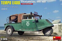 MiniArt 38059 Tempo E400 StahlblechPritsche 3-Wheel Truck Schaal 1:35