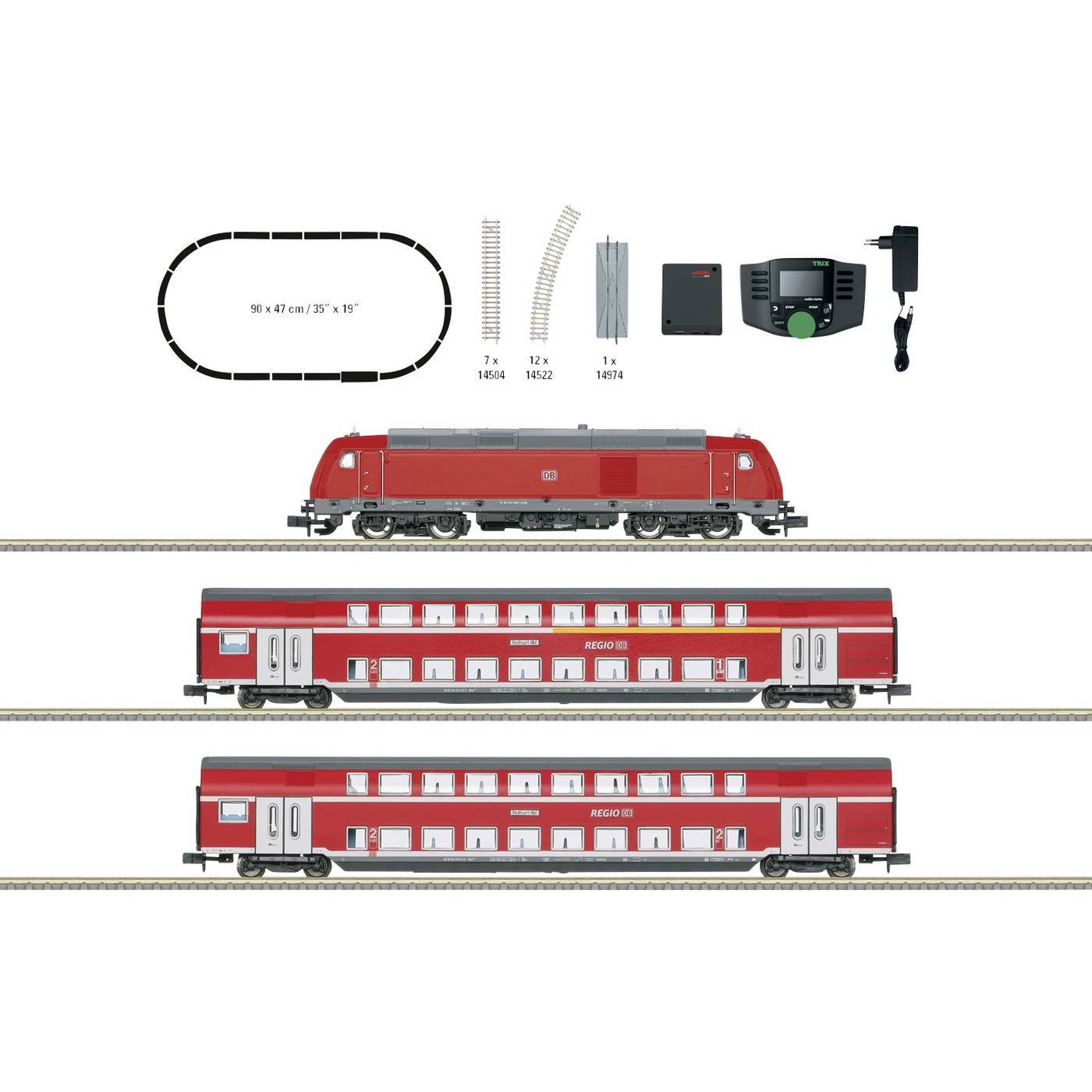 MiniTrix 11164 N startset regionale express van de DB AG