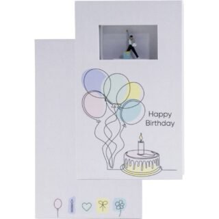 NOCH 0099507 Cadeaubox Happy Birthday  figuren Handbeschilderd