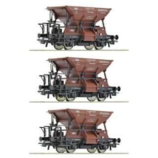 Roco 6600269 Goederenwagen DC Wagenset met drie Talbot-grindwagens van de Deutsche Bundesbahn