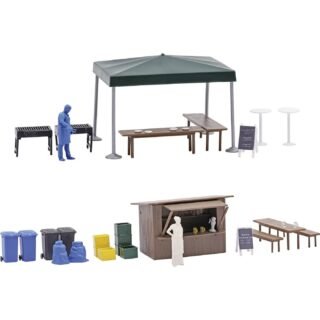 Busch 1860 H0 Buurtfeestaccessoires