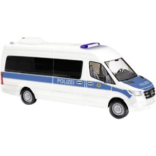 Busch 52638 H0 Hulpdienstvoertuig Mercedes Benz Sprinter Bus, politie Berlijn team autos MKW