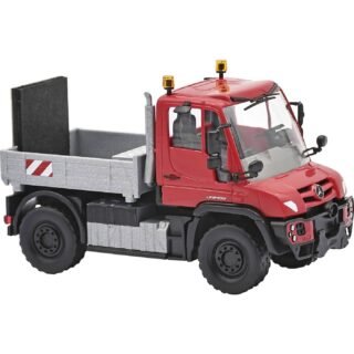 Busch 50937 H0 Vrachtwagen Mercedes Benz Unimog U430, zwaar transport begeleiding