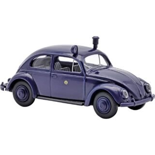 Busch 52916 H0 Hulpdienstvoertuig Volkswagen (VW) Kever met brezelraam, politie Berlijn