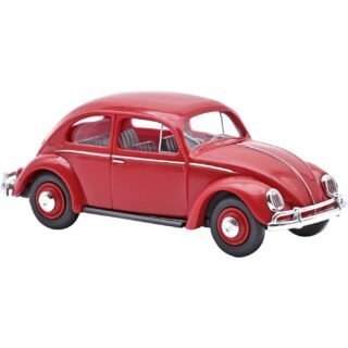 Busch 52955 H0 Auto Volkswagen (VW) Kever met ovale ramen, rood