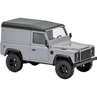 Busch 54356 H0 Auto Land Rover Defender 90 bestelwagen, zilvergrijs