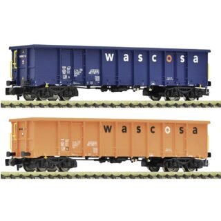 Fleischmann 6660140 N 2-delig Set: Open goederenwagens, Wascosa
