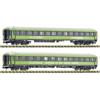 Fleischmann 6260085 N 2-delig Set 1: Personenrijtuig, FlixTrain