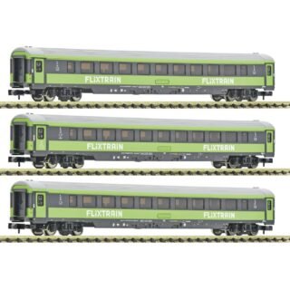 Fleischmann 6260086 N 3-delig Set 2: Personenrijtuig, FlixTrain