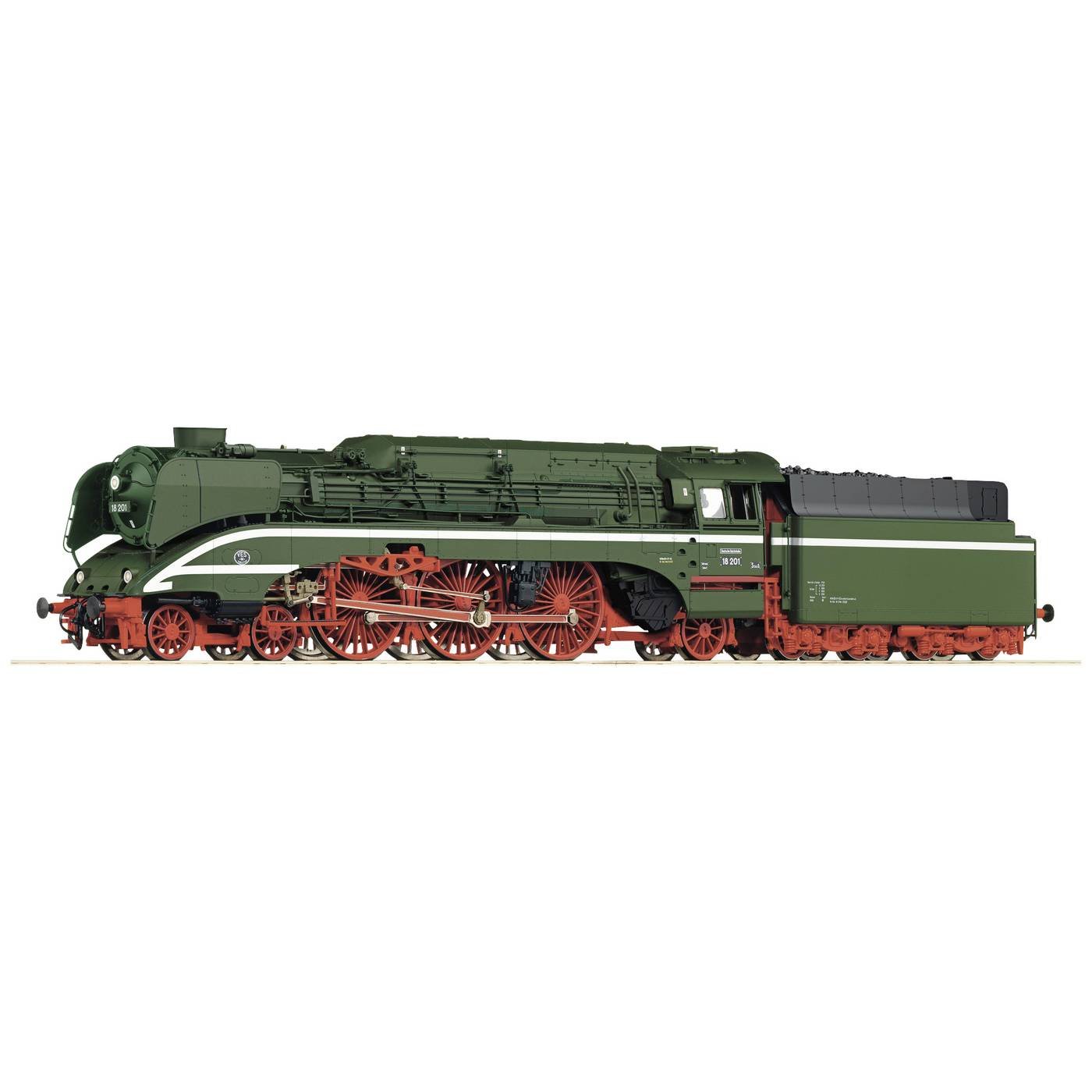 Roco 7100006 H0 snelrijstoomlocomotief 18 201 met kolenverbranding van de DR