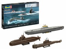 Revell 05186 70 Jahre Bundeswehr:Wilhelm Bauer,Type 206A,Class2 Schaal 1:144