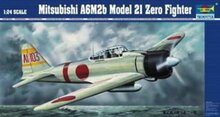 Trumpeter 02405 Mitsubishi A6M2b Zero Typ 21 Bouwpakket Schaal 1:24