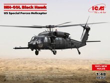 ICM 48360 MH-60L Black Hawk, US Special Forces Helicopter (100% new molds) Bouwpakket Schaal 1:48