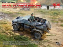 ICM 35111 Sd.Kfz. 247 Ausf.B with Crew Bouwpakket Schaal 1:35