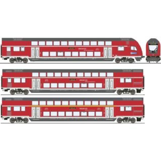 Roco 6220144 H0 3-delige set dubbeldekswagons van de DB AG