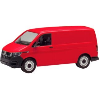 Herpa 096799-002 H0 Auto Volkswagen T6.1 box, kersenrood