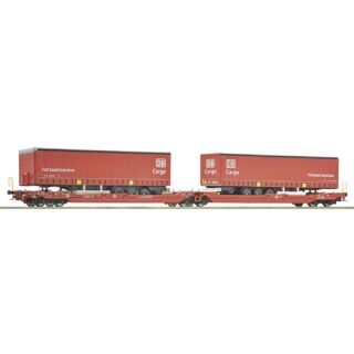 Roco 6600168 Goederenwagen DC Dubbeltassenwagen, geslacht Sdggmrs 738/T3000e, de Deutsche Bahn