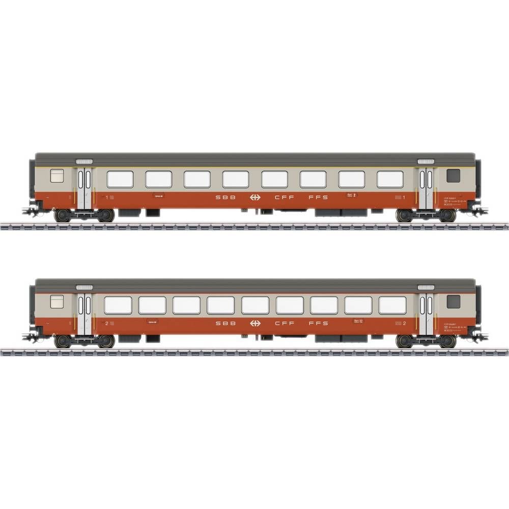 Märklin 42191 H0 set van 2 personenrijtuigen Swiss Express van de SBB