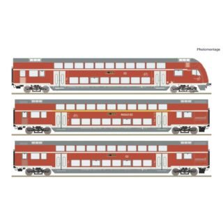 Roco 6210248 H0 3-delig Set: Dubbeldekswagen (DCC) Wagenset van de Deutsche Bahn