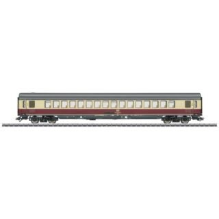 Märklin 43861 H0 sneltreinrijtuig purperrood/beige 1e klas van de DB Apmz 121 1e klas