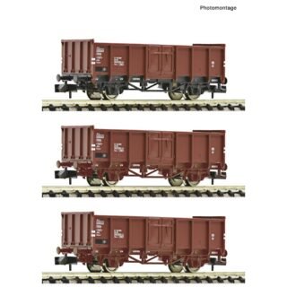 Fleischmann 6660156 N 3-delig Set: Open goederenwagens, DR