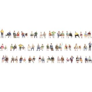 NOCH 16071 H0 Megavoordeelset figuren Geverfd, Zittend