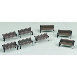 Auhagen 41199 H0 zitbank voor buiten (8 stuks) Bouwpakket