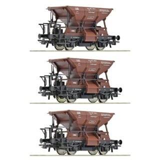 Roco 6600269 Goederenwagen DC Wagenset met drie Talbot-grindwagens van de Deutsche Bundesbahn