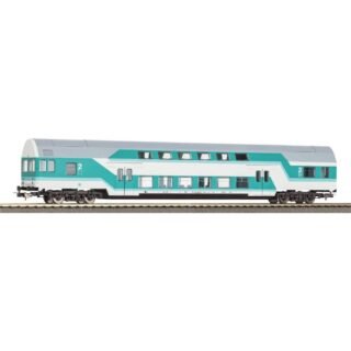 Piko H0 53109 H0 dubbeldeksrijtuig DBmq 776 mintgroen van de DR DBmq 776