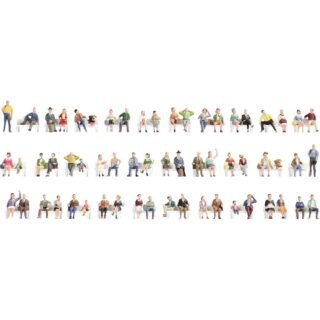 NOCH 46071 TT Megavoordeelset figuren Geverfd, Zittend