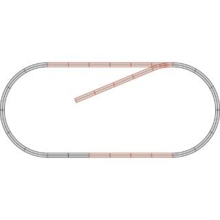 H0 Roco GeoLine (met ballastbed) 61101 Uitbreidingsset 1 set(s)