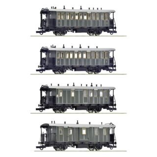 Roco 6200197 H0 4-delig Set: Lokale trein van de Königlich Bayerische Staatsbahn