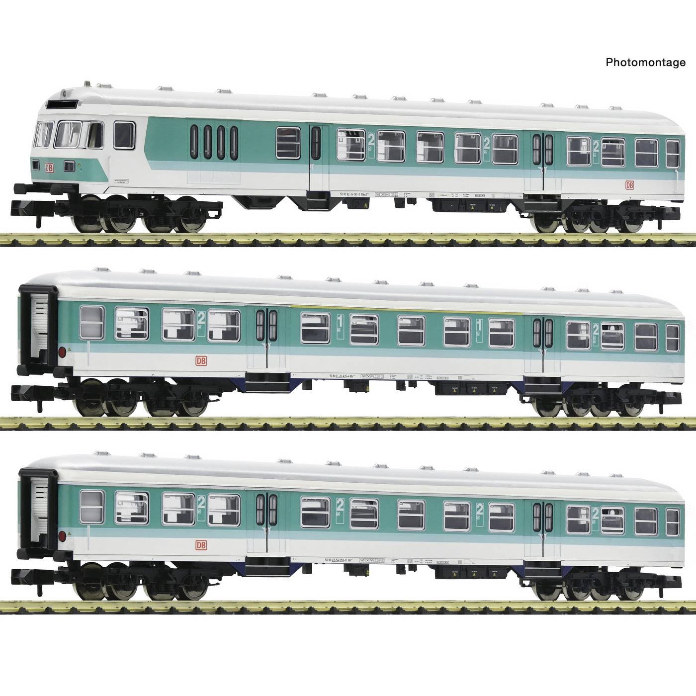 Fleischmann 6260090 N 3-delig Set 1: Buggy voor openbaar vervoer, DB AG 3-delige set