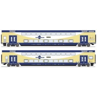 Roco 6200106 H0 2-delige set dubbeldekswagons van de metronoom Set van 2: 2e klas DBPza